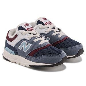 New Balance Kids' Navy and Burgundy Sneakers